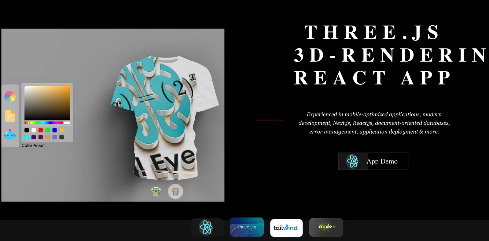 3D - Shirt E-commerce